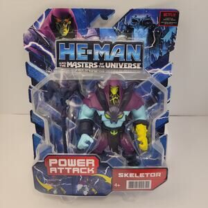 Mattel He-Man Masters Of The Universe Power Attack Skeleton Action Figure NWT